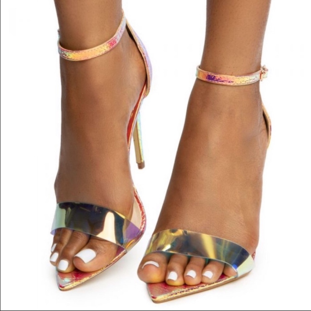 Iridescent pointy high heels - Picture 3 of 6
